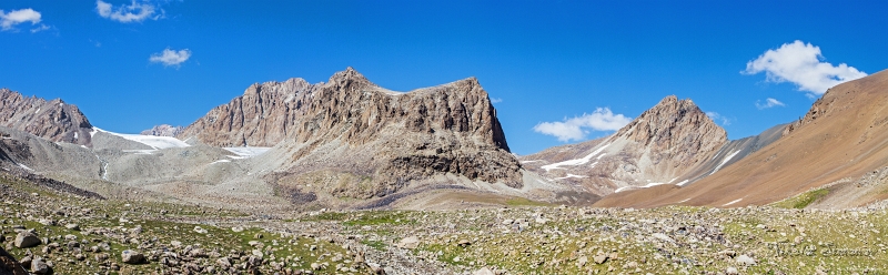 IMG_42211-42213.JPG - Ледник Кымысдыкты южный, путь к перевалу. Направо - путь на ледник 13